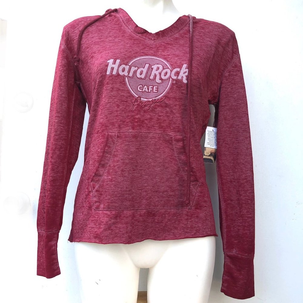Hard Rock Cafe Prague Hoodie Sweater Jacket - New with Tags